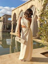 Naïa™ | Robe longue asymétrique avec détail cut-out