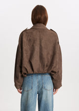 Camille™ | Veste Cropped en Suède