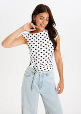 Polkadot™ | Top asymétrique à pois