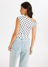 Polkadot™ | Top asymétrique à pois