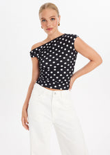 Polkadot™ | Top asymétrique à pois