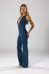 ÉLODIE | COMBINAISON EN DENIM ÉLÉGANTE