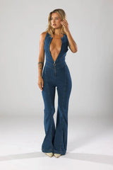 ÉLODIE | COMBINAISON EN DENIM ÉLÉGANTE