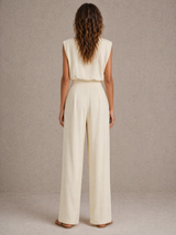 Juliette | Ensemble fluide élégant avec taille marquée et coupe minimaliste