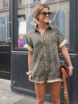 Nonette™ | Combinaison chemise avec motif léopard
