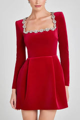 Robe Mini en Velours Valentina