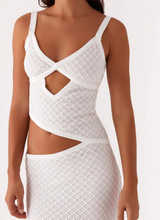 ALYA | ROBE MAXI EN MAILLE AJOURÉE D'ÉTÉ