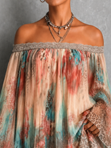 Aurélie | Robe fluide imprimée bohème