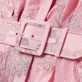 Beatrice™ | Robe Rose à Manches Ballon