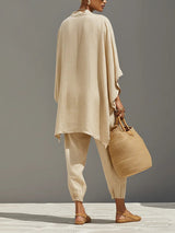 Sienna | Ensemble fluide avec blouse oversize et pantalon décontracté