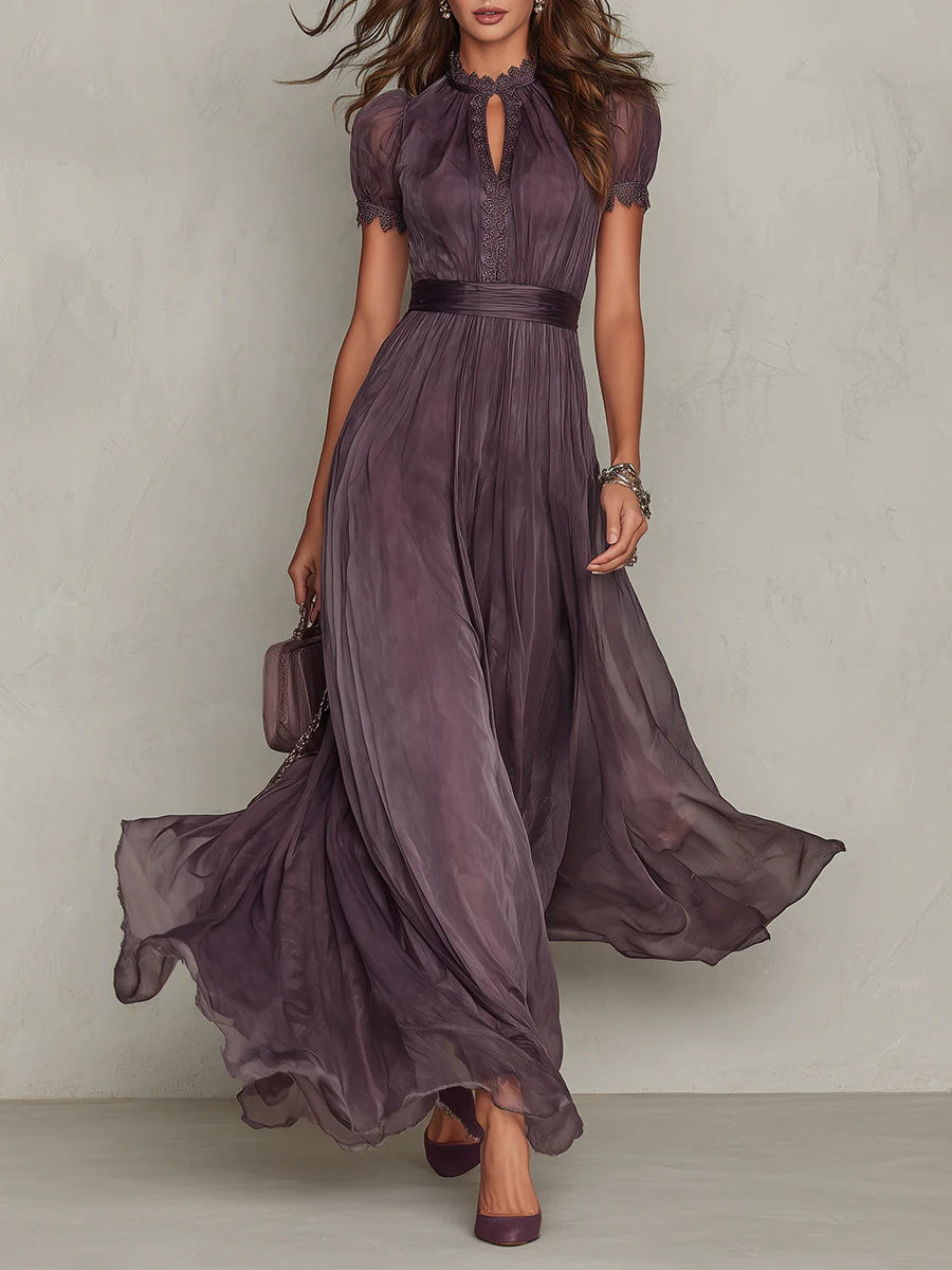 Élise | Robe longue fluide élégante avec détails raffinés