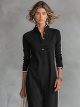 Robe Maxi en Mélange de Coton