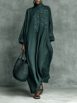 Marie | Robe maxi ample à manches longues