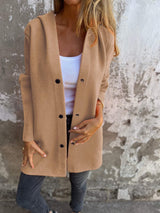 Lioraâ„¢ | Cardigan lungo Cozy Chic con cappuccio