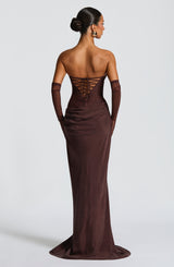 Aurélie™ | Robe longue satinée