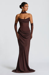 Aurélie™ | Robe longue satinée