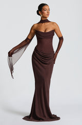 Aurélie™ | Robe longue satinée