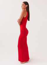 CHLOÉ NOIRE – ROBE LONGUE ASYMÉTRIQUE