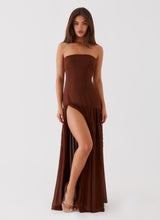 CLARA | ROBE LONGUE BUSTIER FLUIDE