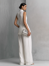 Camille | Ensemble minimaliste deux pièces blanc