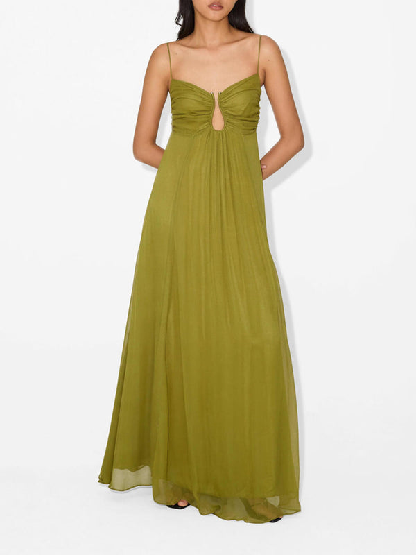 Inès™ | Robe longue avec détail cut-out élégant