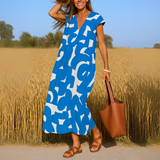 Valérie | Robe fluide à col V