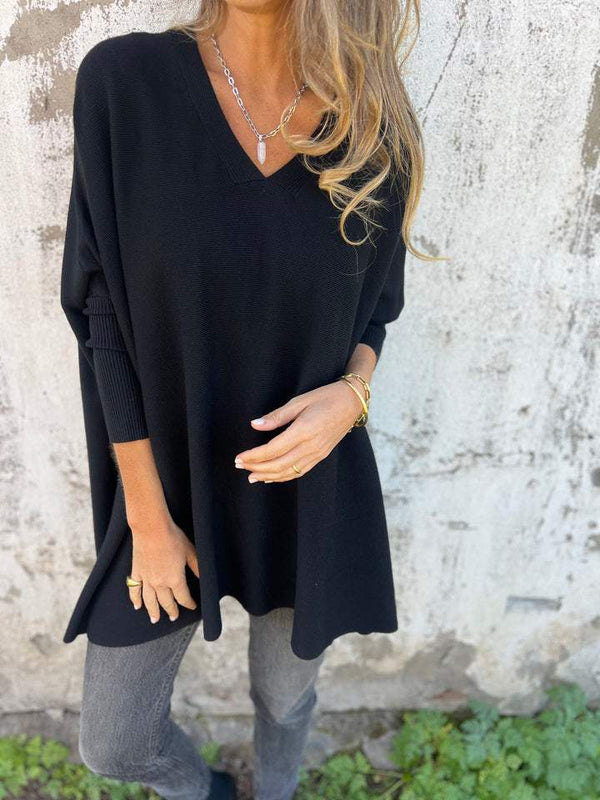 Céline | Pull Oversize à Col V Douillet