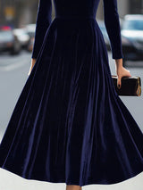 Robe Midi en Velours