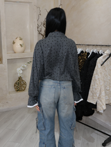 Clémence™ | Chemisier à imprimé cœurs subtil