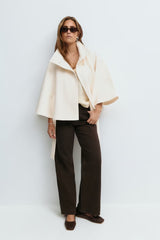 Amara™ | Cape Jacket avec Ceinture