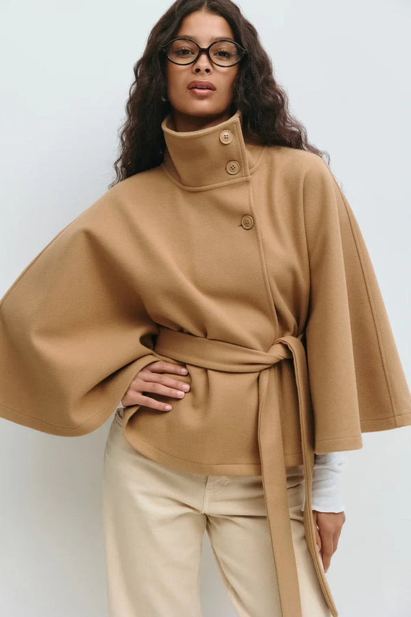 Amara™ | Cape Jacket avec Ceinture