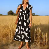 Valérie | Robe fluide à col V