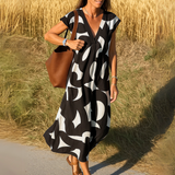 Valérie | Robe fluide à col V