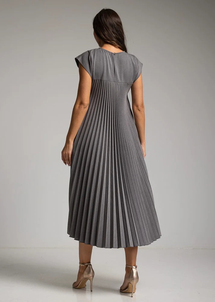 Vue arrière de la robe gris foncé Ravolla
