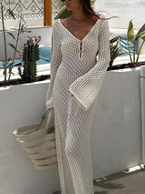 Aurélie™ | Robe longue en crochet légère