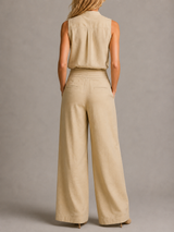 Chloé | Ensemble élégant avec haut et pantalon large