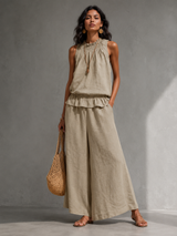 Léa | Ensemble fluide avec haut et pantalon large