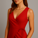 Duo Élégant : Top Croisé & Short Haut