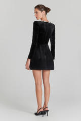 LÉONIE | ROBE COURTE EN VELOURS