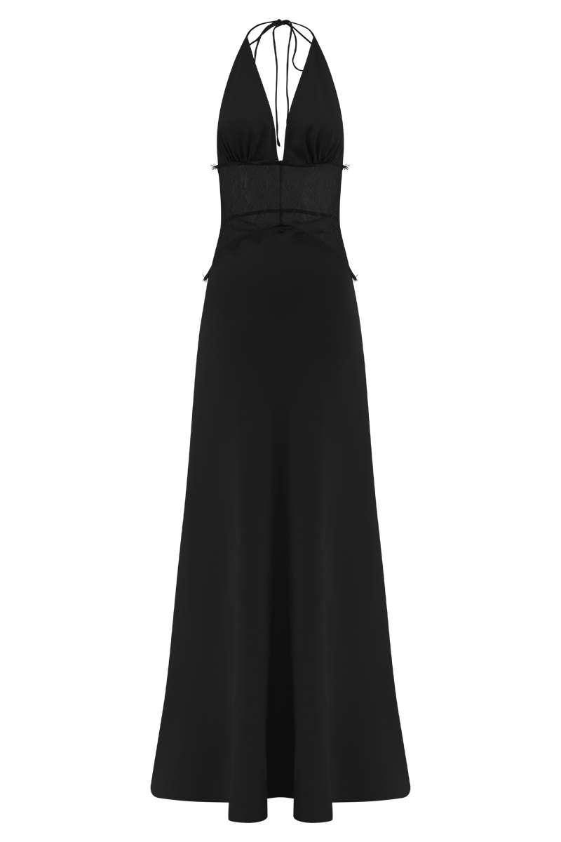 ROBES EN DENTELLE ET SATIN NOIRÉA