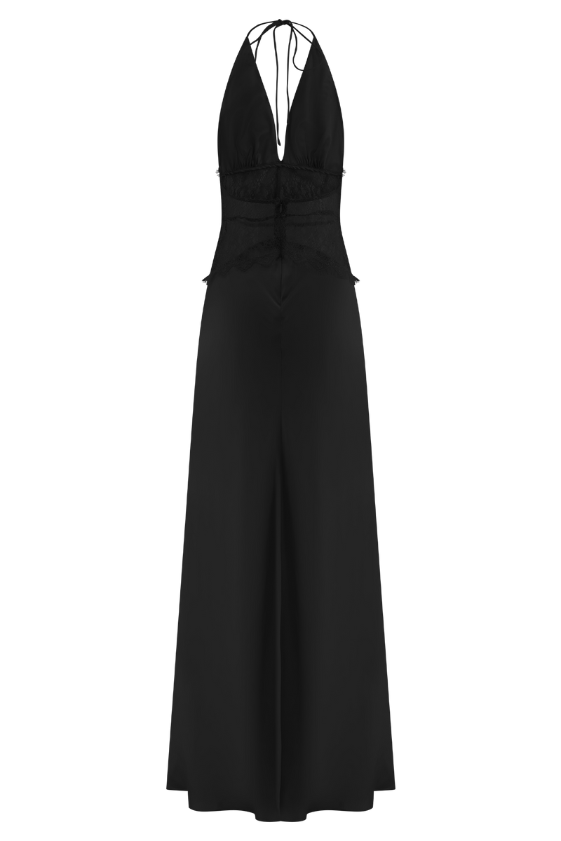ROBES EN DENTELLE ET SATIN NOIRÉA