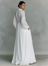Amélie™ | Robe longue fluide en mélange de lin