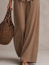 Camille | Ensemble fluide élégant avec taille ajustable et coupe moderne