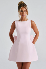 LUCIE | ROBE COURTE AVEC NŒUD