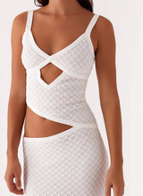 ALYA | ROBE MAXI EN MAILLE AJOURÉE D'ÉTÉ