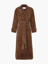 Anaïs | Le Trench Chic en Daim Doux
