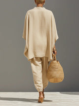 Sienna | Ensemble fluide avec blouse oversize et pantalon décontracté