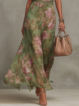 Camélia™ | Robe longue fluide à imprimé floral