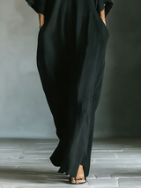Noémie™ | Robe longue fluide minimaliste