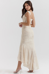 Robe AURÉLIA crème idéale pour mariages et cérémonies élégantes